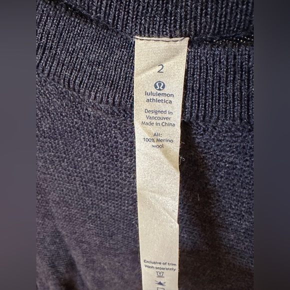 Lululemon🍋 Sit In Lotus Merino Wool Sweater Size 2 - Picture 4 of 4